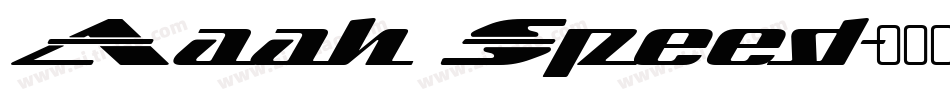 Aaah Speed字体转换